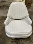 Todd Marine Boat Chair Cranston Captain Skipper Helm Fishing Pedestal White. Fixed Price $150.00.