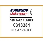 Evinrude Clamp 0318284 Oem New. Fixed Price $12.09.