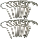 Axe Sickle 3 Inch Heavy Duty Large Screw Hook Ceiling Cup Silver 20 Pc. Fixed Price $13.16.