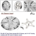 5-BOLT Air Cleaner Filter Trim Cover For Harley Twin Cam Stock Oval. Fixed Price $44.82.