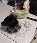 Kawasaki 87-93 JF650A Jet Ski Tilt Nozzle Knob Assy New 13172-3701. Fixed Price $65.00.