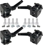 4 Sets Black 2020 Aluminum Extrusion Pivot Hinge Swivel Degree Angle Bracket Wit. Fixed Price $27.23.