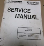 Oem Mercruiser/mariner Stern Drive Service Manual 40/50/55/60 Hp 90-852572R1. Fixed Price $29.99.