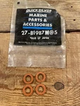 Mercury Quicksilver 27-81987M Gasket (QTY-4) Oem Nos. Fixed Price $14.00.